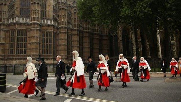 Judges procession at Westminster marks start of legal year