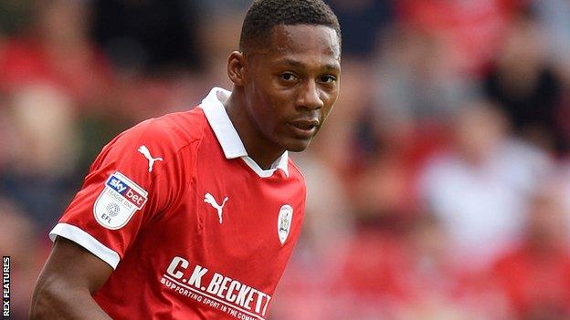 Ethan Pinnock in action for Barnsley