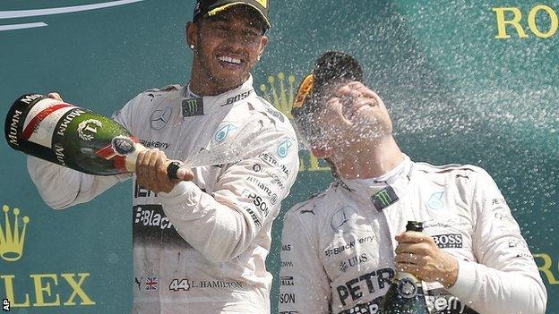 Lewis Hamilton and Nico Rosberg