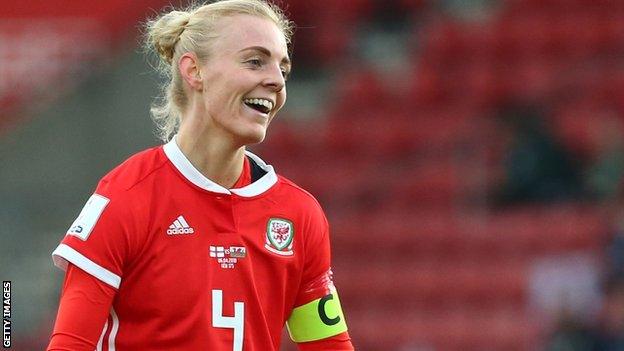 Sophie Ingle in action for Wales