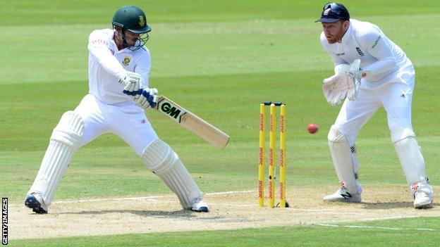 Quinton de Kock during his maiden century