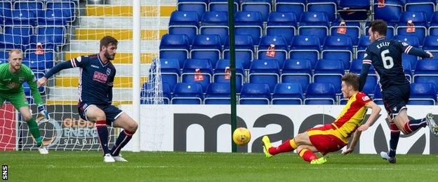 Partick Thistle's Blair Spittal opens the scoring