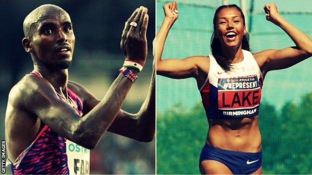 Mo Farah and Morgan Lake will be at the World Championships