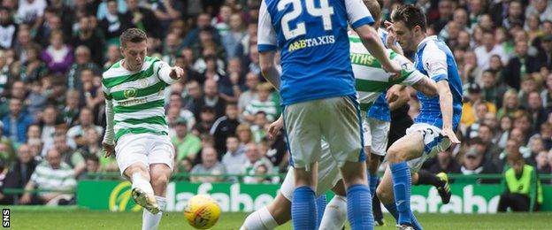 Callum McGregor scores for Celtic against St Johnstone