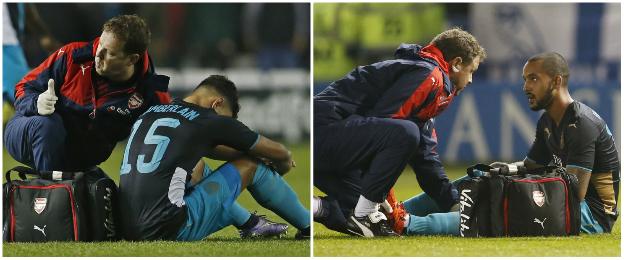 Alex Oxlade-Chamberlain and Theo Walcott