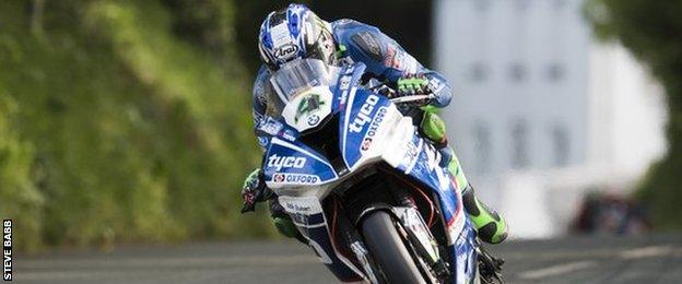 Ian Hutchinson is in his second season with the Tyco BMW team