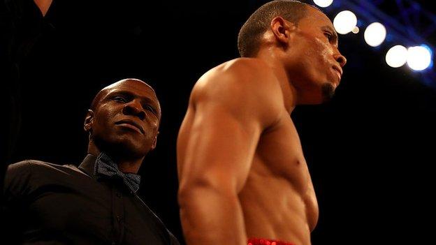 Chris Eubank Sr and son Chris Jr