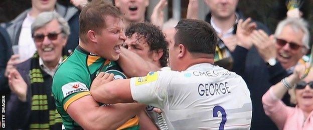 Dylan Hartley and Jamie George