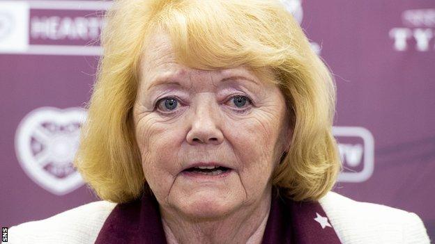 Hearts owner Ann Budge