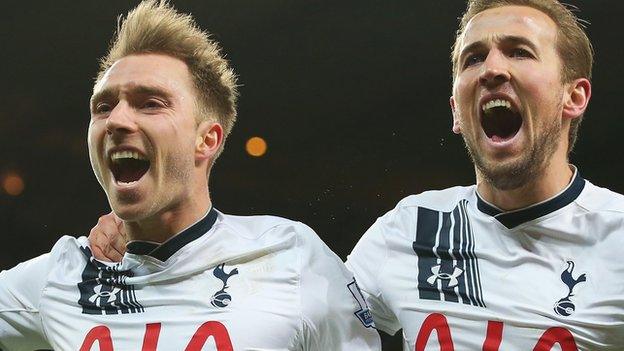 Christian Eriksen and Harry Kane