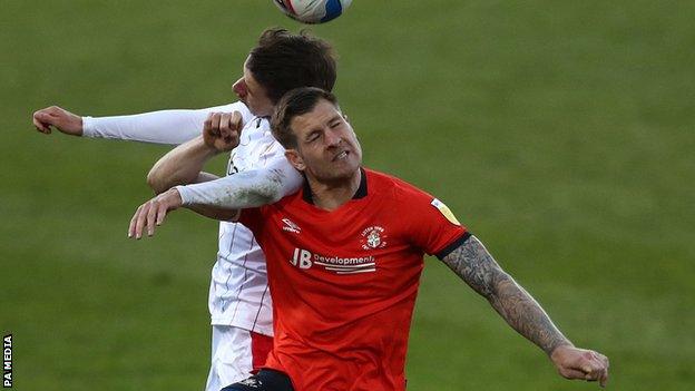 Striker James Collins scored 13 goals for Luton Town last season