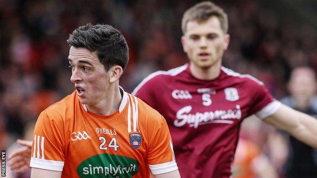 Rory Grugan in action for Armagh against Galway