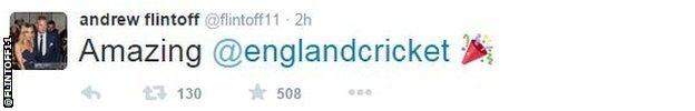 Andrew Flintoff tweet