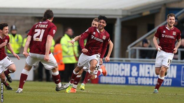 Northampton Town celebrate