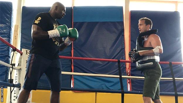 Dillian Whyte has been training at Loughborough University with coach Mark Tibbs