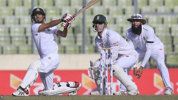 Bangladesh are on the verge of drawing a two-Test series against South Africa