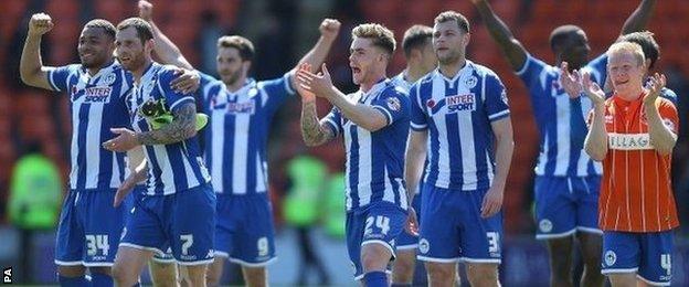 Wigan celebrate