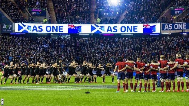 New Zealand against Scotland in 2014