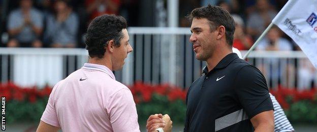 Rory McIlroy and Brooks Koepka