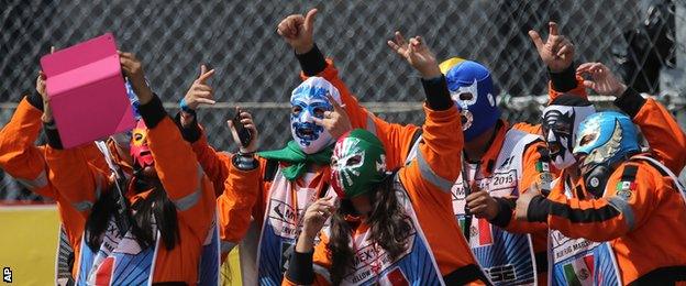 Marshal at the Mexican Grand Prix