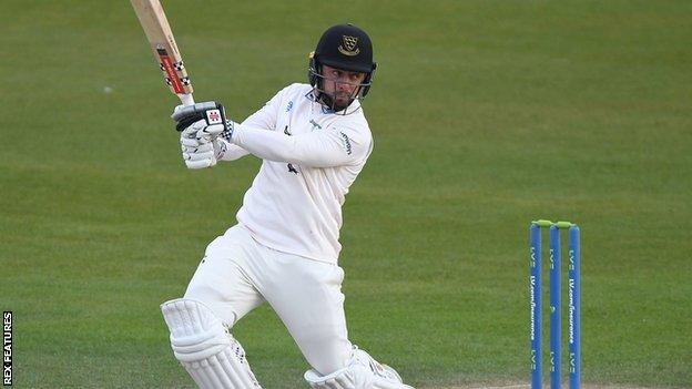 Tom Haines' previous career best was 156 against Middlesex last summer