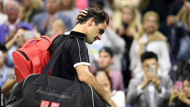 Roger Federer at the US Open
