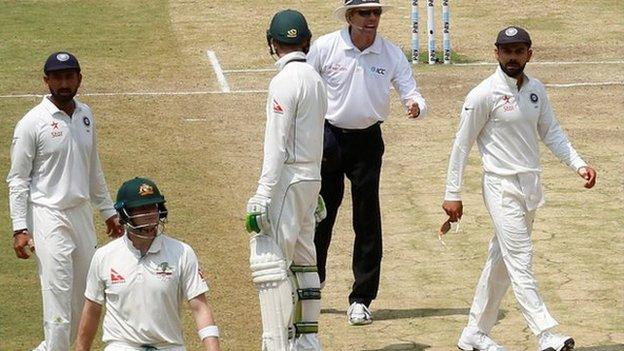 Tension mounts in the India-Australia Test