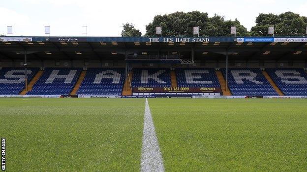 Gigg Lane, home of Bury FC