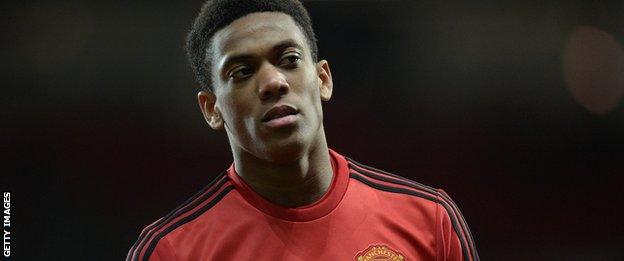 Manchester United forward Anthony Martial