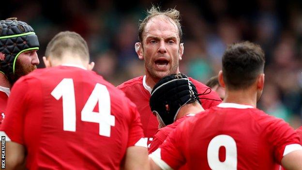 Lock Alun Wyn Jones captains Wales and is playing in his fourth World Cup