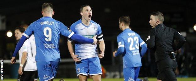 John Rooney scores for Barrow