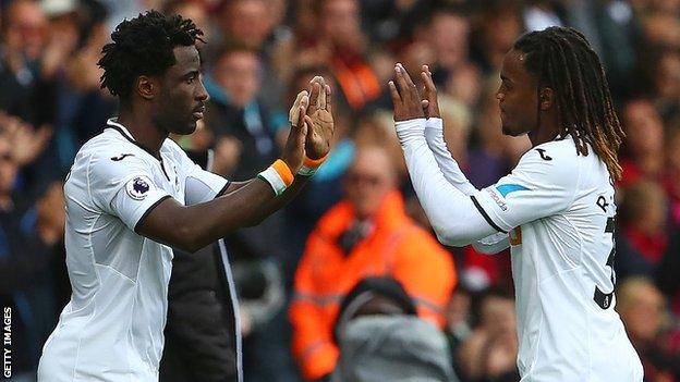 Wilfried Bony and Renato Sanches