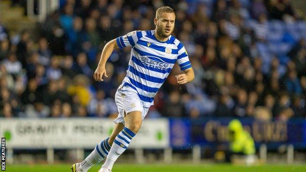 George Puscas playing for Reading last season