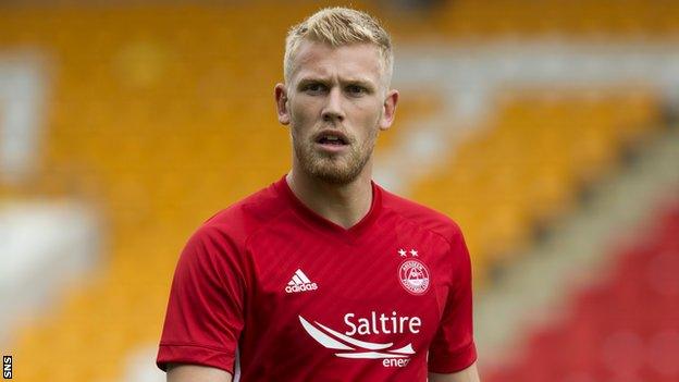 Aberdeen striker Jayden Stockley