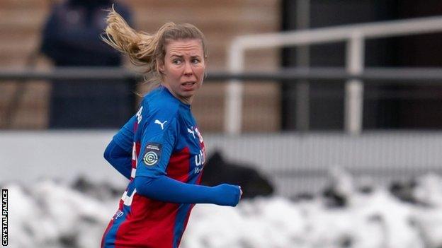 Ashleigh Goddard playing for Crystal Palace