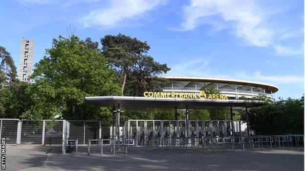 Eintracht Frankfurt's Commerzbank-Arena