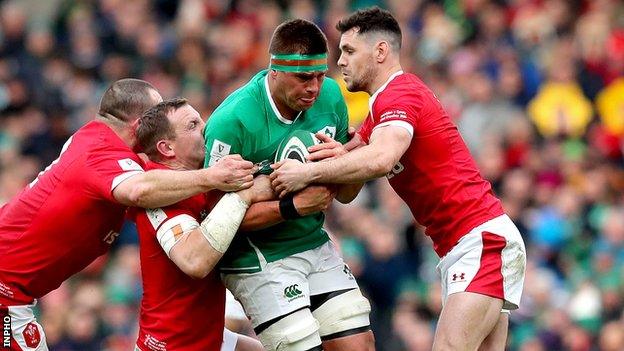 CJ Stander in action against Wales last year