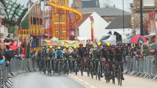 Tour de Yorkshire in Scarborough