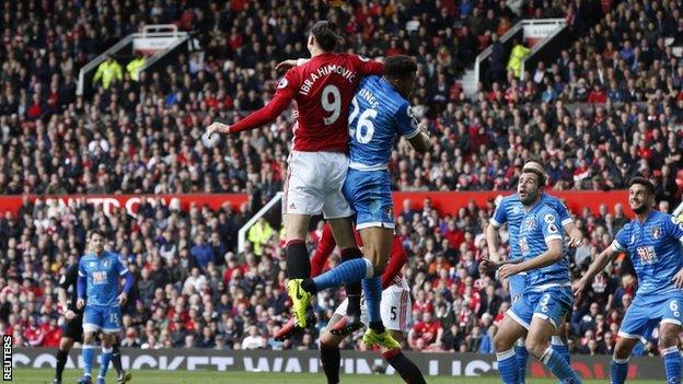 Zlatan Ibrahimovic (left) and Tyrone Mings