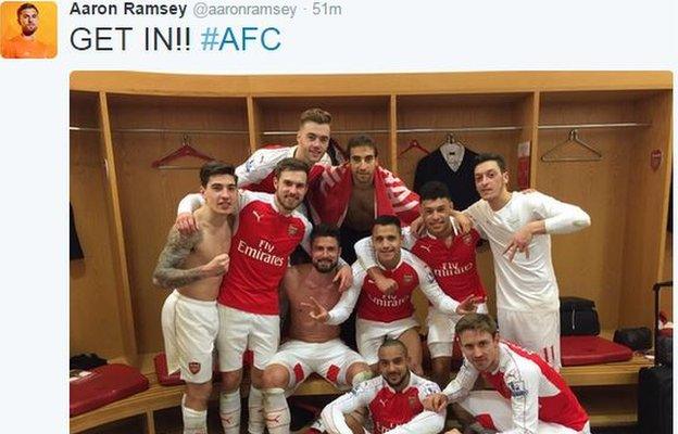 Aaron Ramsey tweet