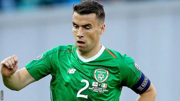 Seamus Coleman looks set to miss the Republic's Euro 2020 play-off in Slovakia