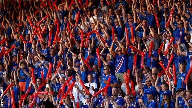 Iceland fans