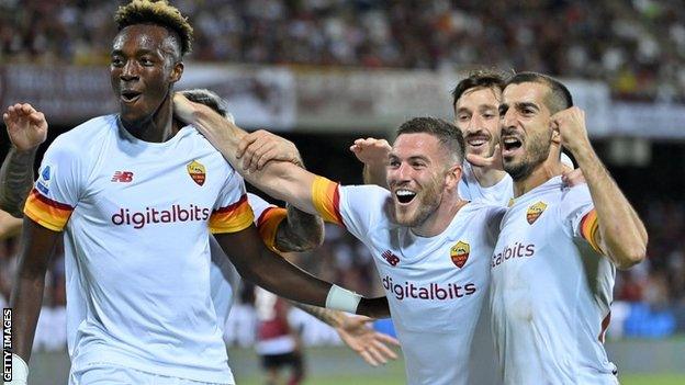 Tammy Abraham scored in Roma's win at Salernitana.