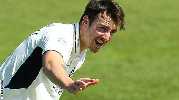 Middlesex and England bowler Toby Roland-Jones