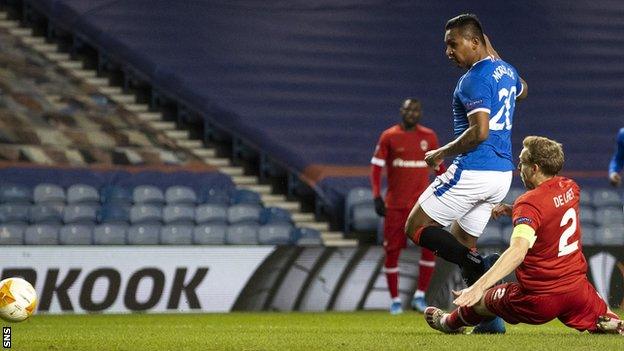 The striker scored the opener, was a constant menace, and over the two legs was involved in eight of Rangers' nine goals