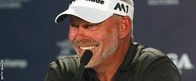 Europe's Ryder Cup captain Darren Clarke