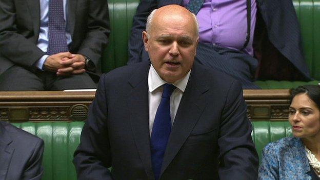 Iain Duncan Smith speaking in Parliament