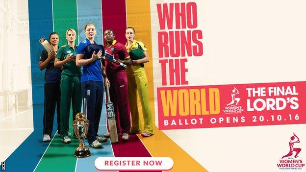 ICC Women's World Cup poster