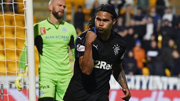 Carlos Pena scored five goals in the first half of the season for Rangers