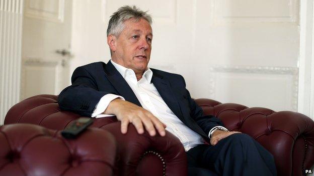 First Minister Peter Robinson